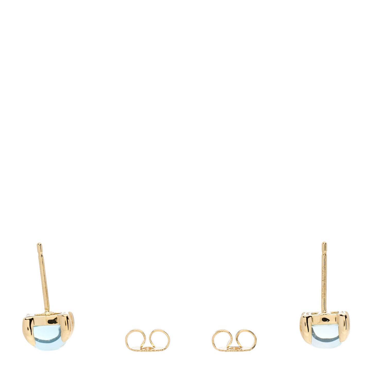 18K Yellow Gold Blue Topaz Paloma Picasso Sugar Stacks Earrings