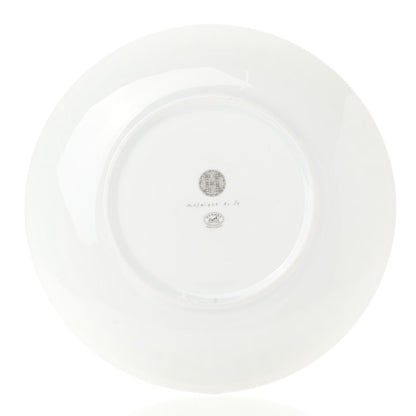 Hermes Porcelain Mosaique au 24 Platine Dessert Plate 8.3 3 of 7