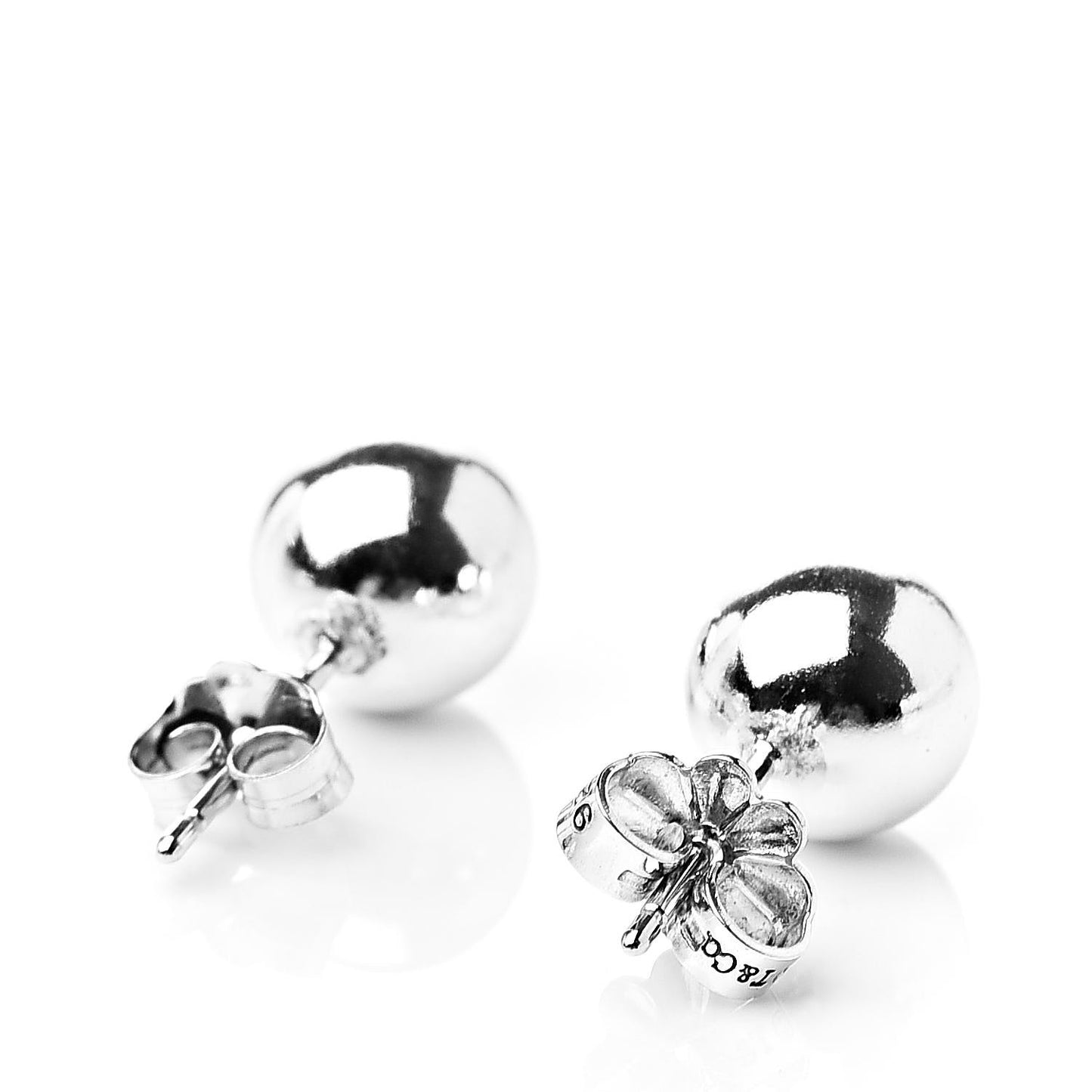 Sterling Silver 8mm HardWear Ball Earrings