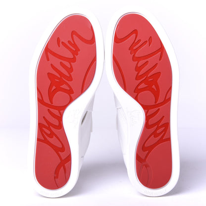 Christian Louboutin Calfskin Elastikid Donna Flat Sneakers 35 Bianco 5 of 9