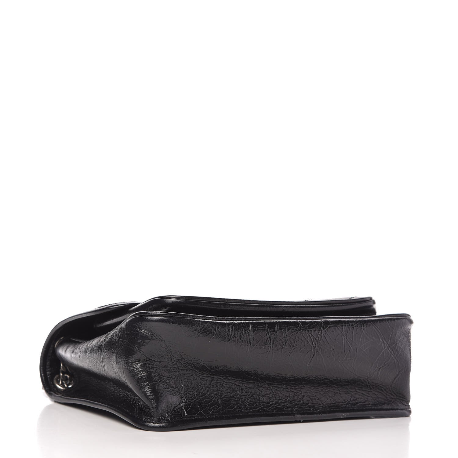 Saint Laurent Crinkled Calfskin Matelasse Monogram Medium Niki Chain Satchel Black 4 of 10