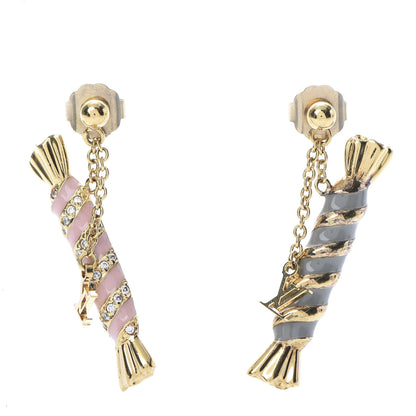 Louis Vuitton Crystal Enamel Candy Charm Earrings Gold Multicolor 1 of 5