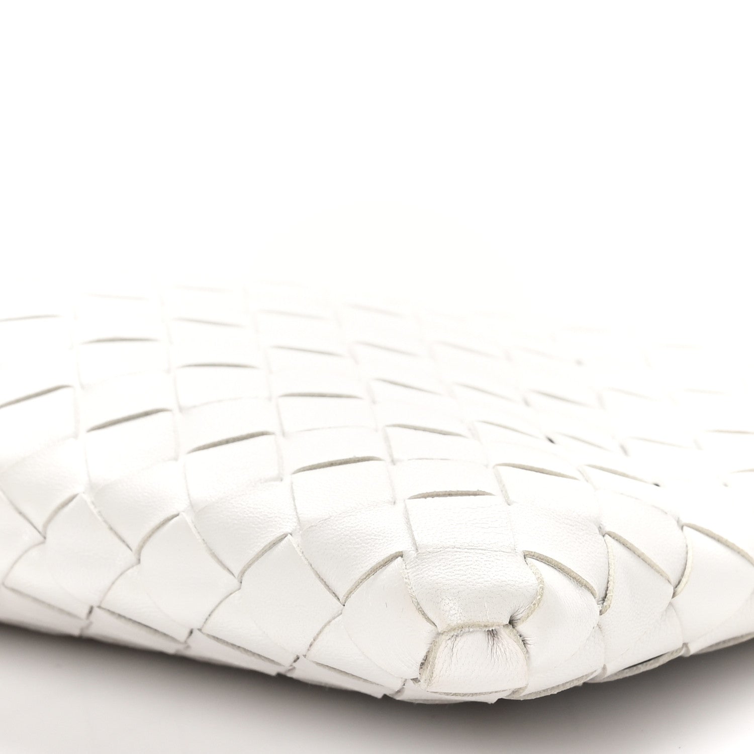 Bottega Veneta Nappa Intrecciato Medium Zip Pouch White 10 of 10