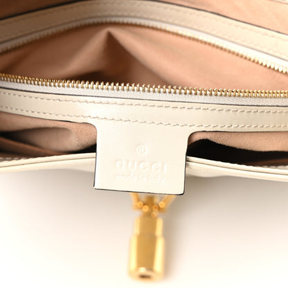 Gucci Boarded Dyana Lux Calfskin Small Jackie 1961 Hobo Mystic White 6 of 10