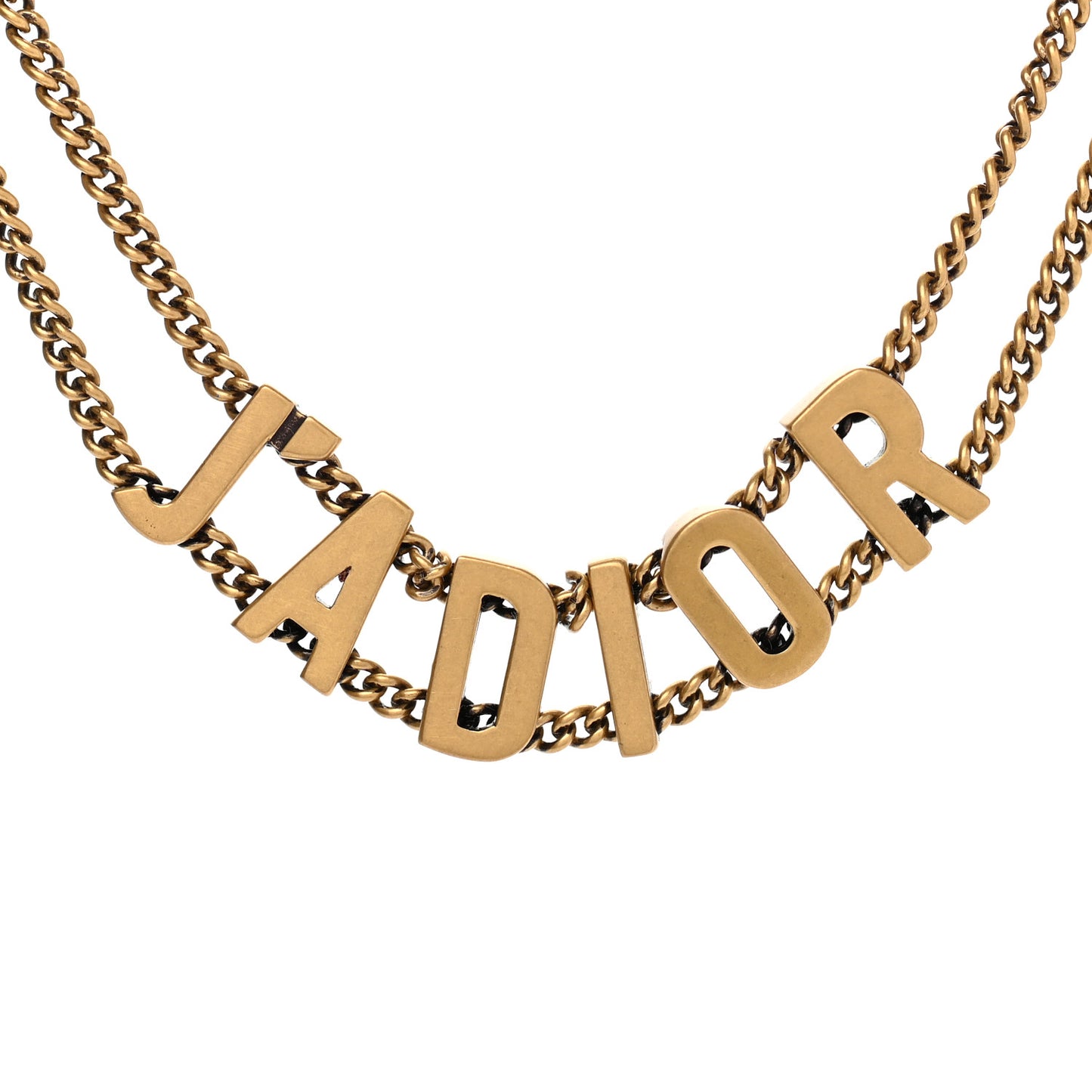 Metal J'Adior Choker Necklace Aged Gold