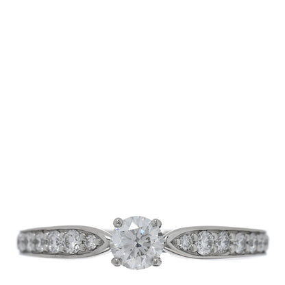 Tiffany Platinum Diamond .21ct Round Brilliant Harmony Engagement Ring 48 4.5 1 of 4