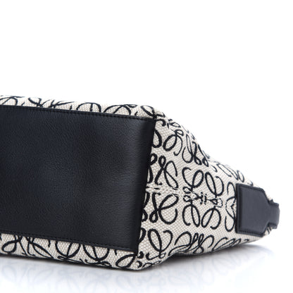 Loewe Jacquard Anagram Calfskin Small Cubi Bag Ecru Black 9 of 9