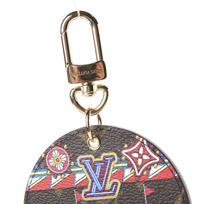 Louis Vuitton Monogram 2020 Christmas Animation Bumper Cars Bag Charm Key Ring Coquelicot 4 of 6