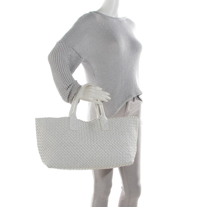 Bottega Veneta Nappa Intrecciato Medium Cabat Bianco White 2 of 8