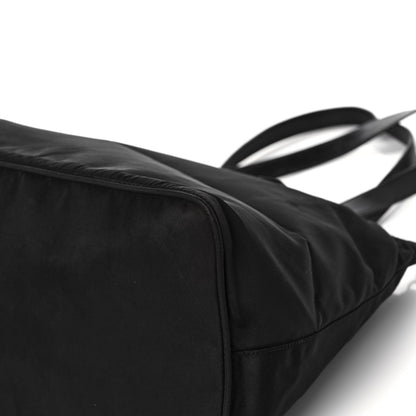 Prada Tessuto Nylon Calfskin Shopping Tote Black 11 of 14