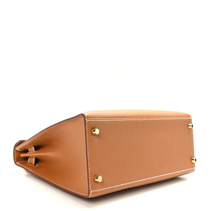 Hermes Epsom Kelly Sellier 28 Gold 4 of 10