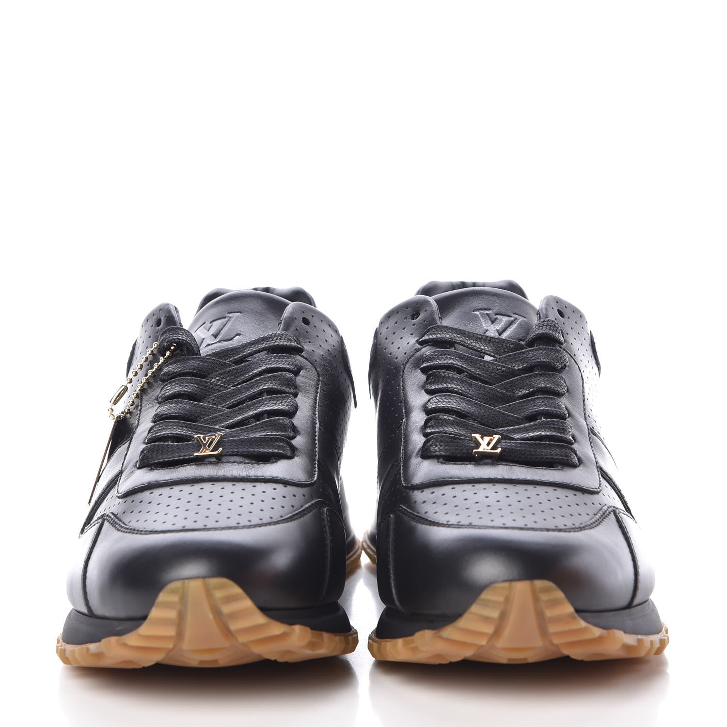 Louis Vuitton X SUPREME Calfskin Run Away Sneakers 7 Black 2 of 8
