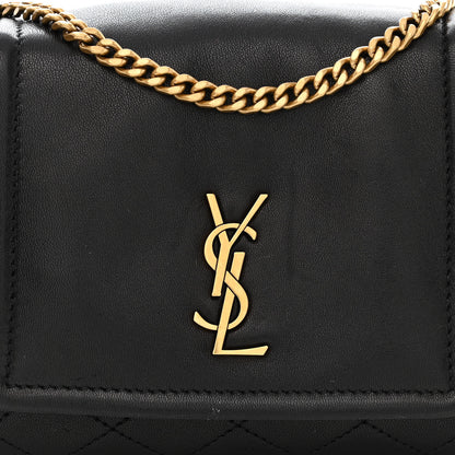 Saint Laurent Lambskin Quilted Monogram Mini Nolita Black 8 of 10