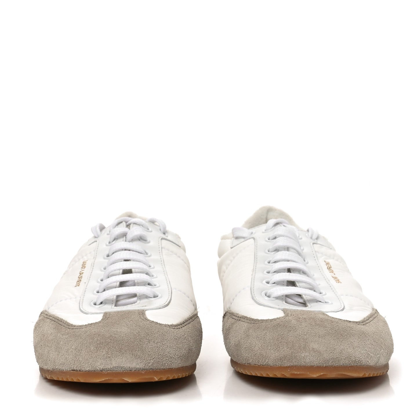 Suede Nylon Aston Sneakers 40 White Green