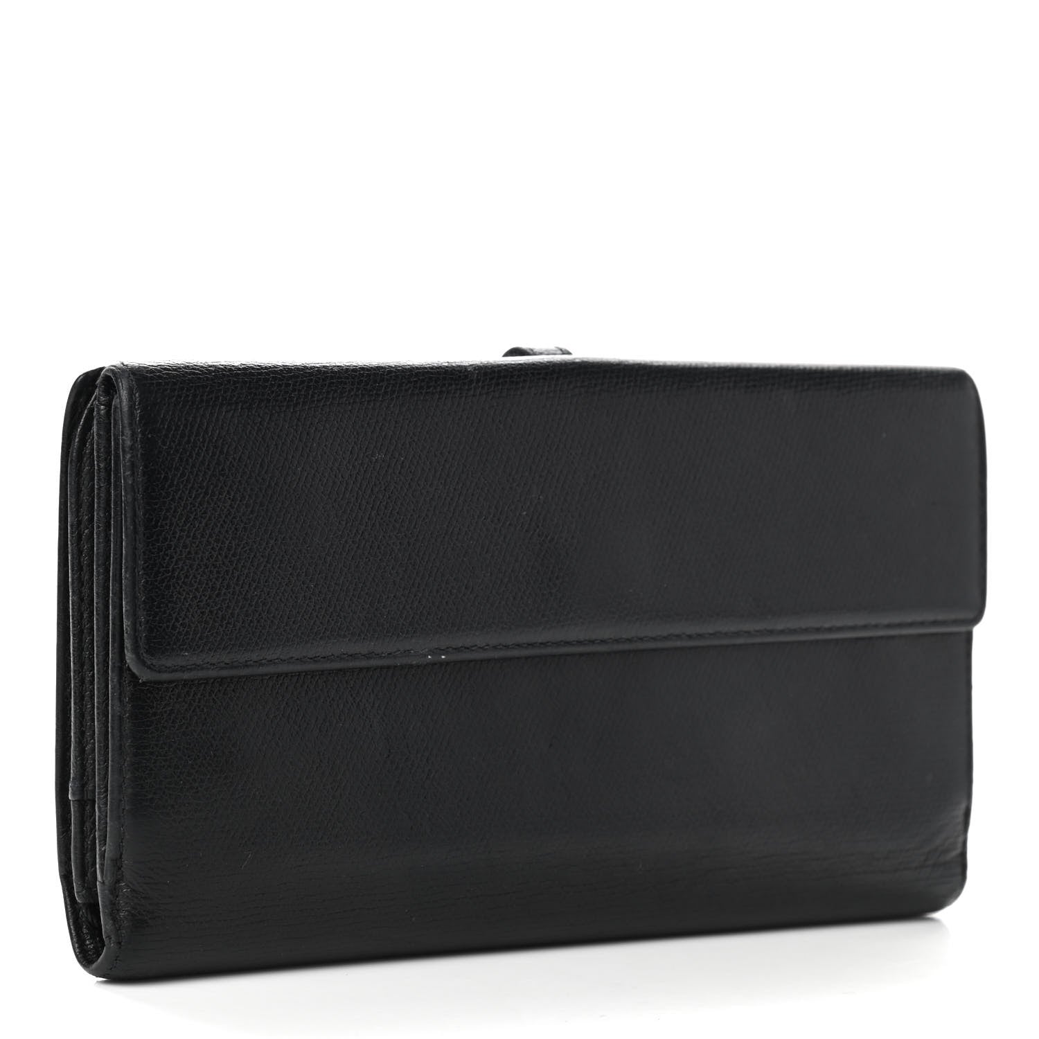 Chanel Grained Calfskin CC Button Long Wallet Black 3 of 11
