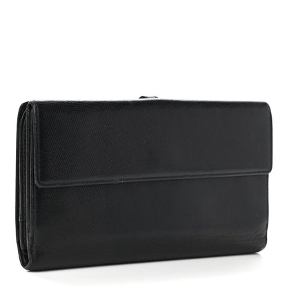 Chanel Grained Calfskin CC Button Long Wallet Black 3 of 11