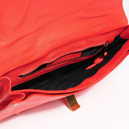 Proenza Schouler Lux Leather PS1 Pochette Clutch Coral 5 of 10