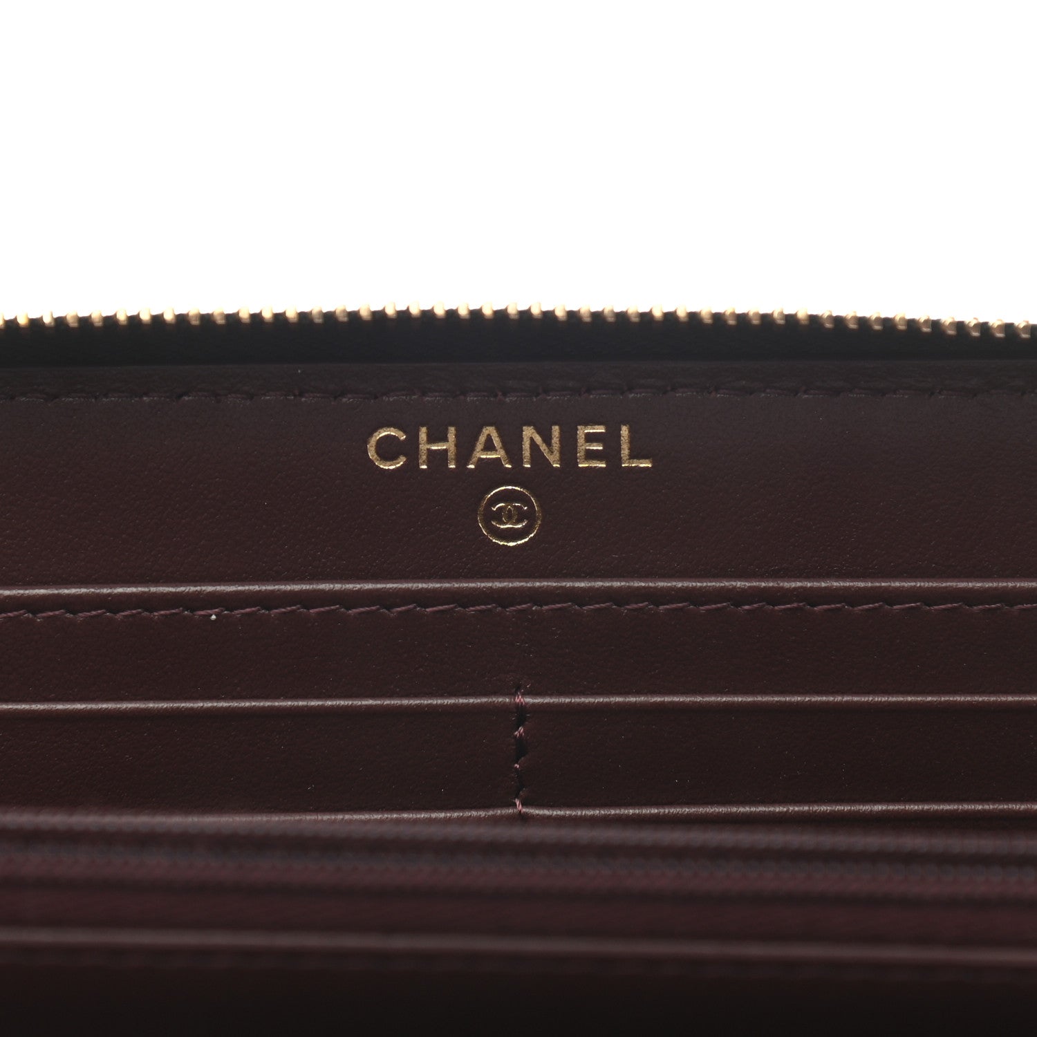 Chanel Caviar Quilted Large Gusset Zip Around Wallet Black 6 of 8