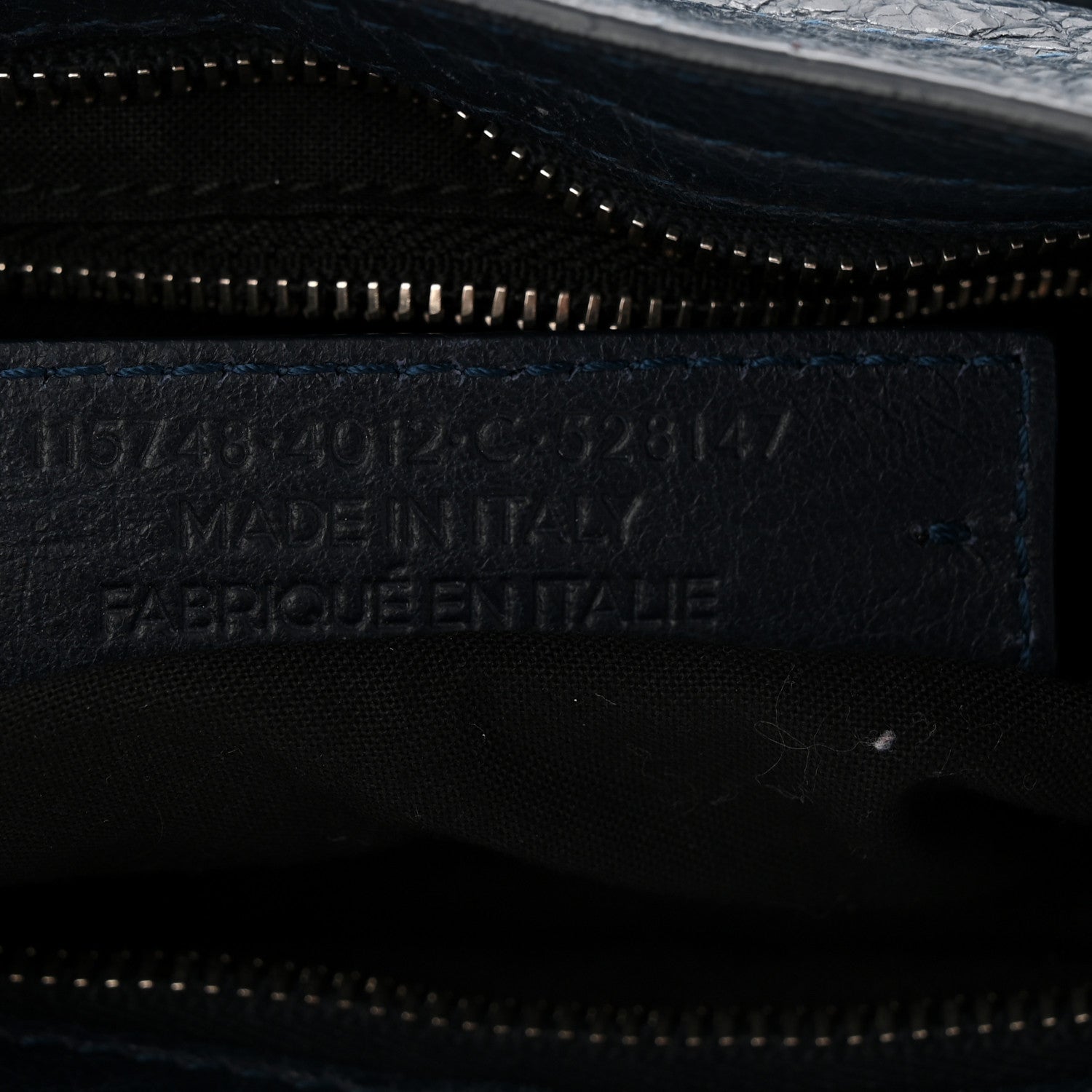 Balenciaga Agneau Classic Silver Hardware City Bleu Obscur 8 of 11