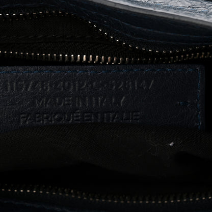 Balenciaga Agneau Classic Silver Hardware City Bleu Obscur 8 of 11