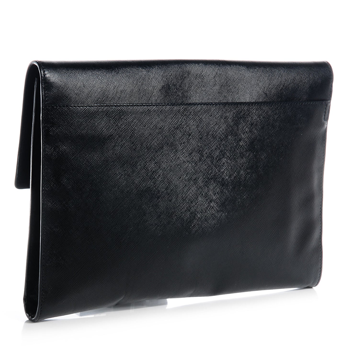 Saffiano Attache Portfolio Case Black