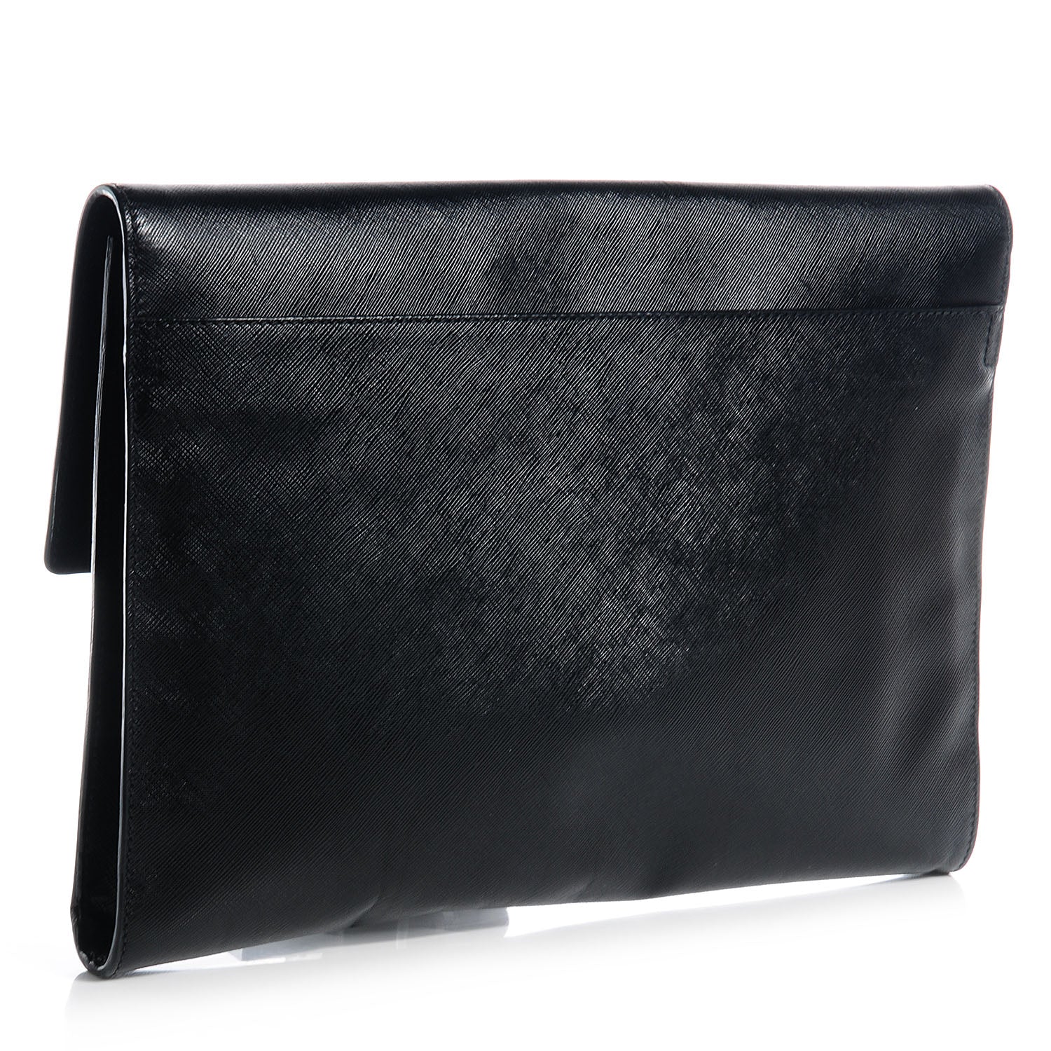 Prada Saffiano Attache Portfolio Case Black 3 of 8