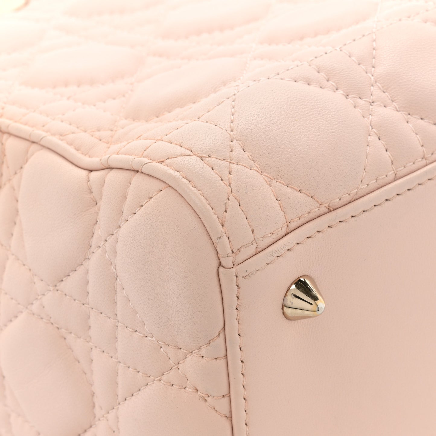 Lambskin Cannage Medium Lady Dior Light Pink