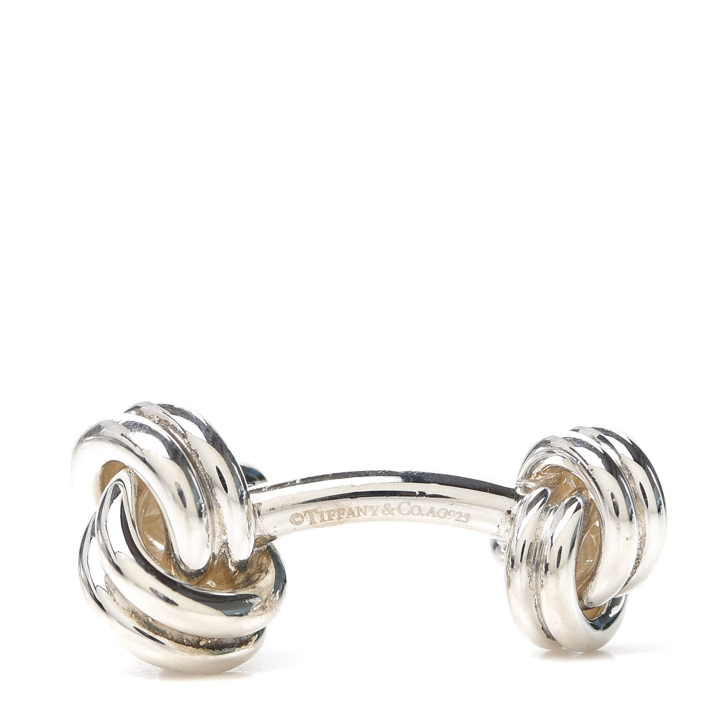 Sterling Silver Double Knot Cufflinks