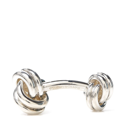 Tiffany Sterling Silver Double Knot Cufflinks 3 of 3