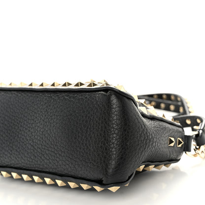 Valentino Garavani Grained Calfskin Small Rockstud All Over Crossbody Bag Black 9 of 9