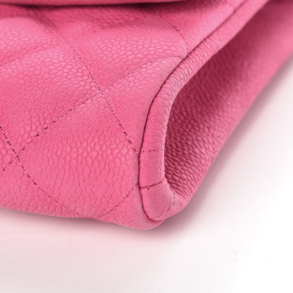 Chanel Iridescent Caviar Clutch with Chain Flap Pink 11 of 14