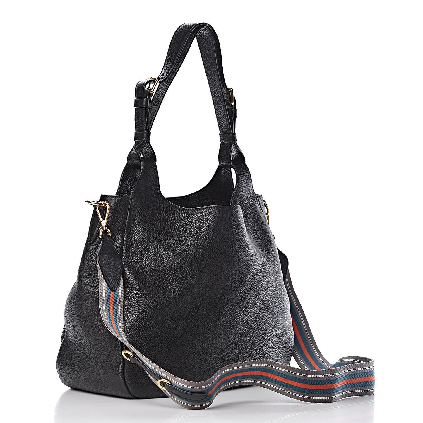Vitello Daino Hobo Black