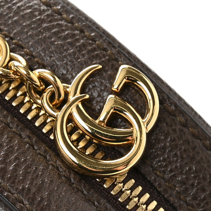 Gucci GG Supreme Monogram Web Mini Ophidia Round Shoulder Bag Brown 11 of 12