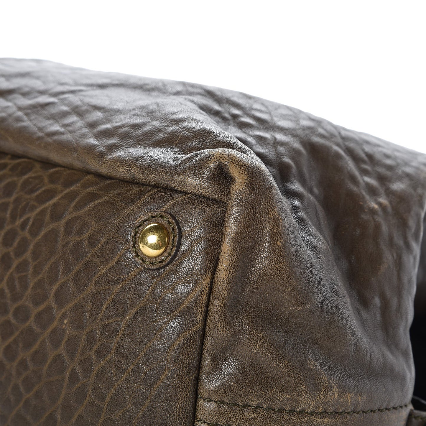 Pebbled Lambskin Medium Easy Sac Olive