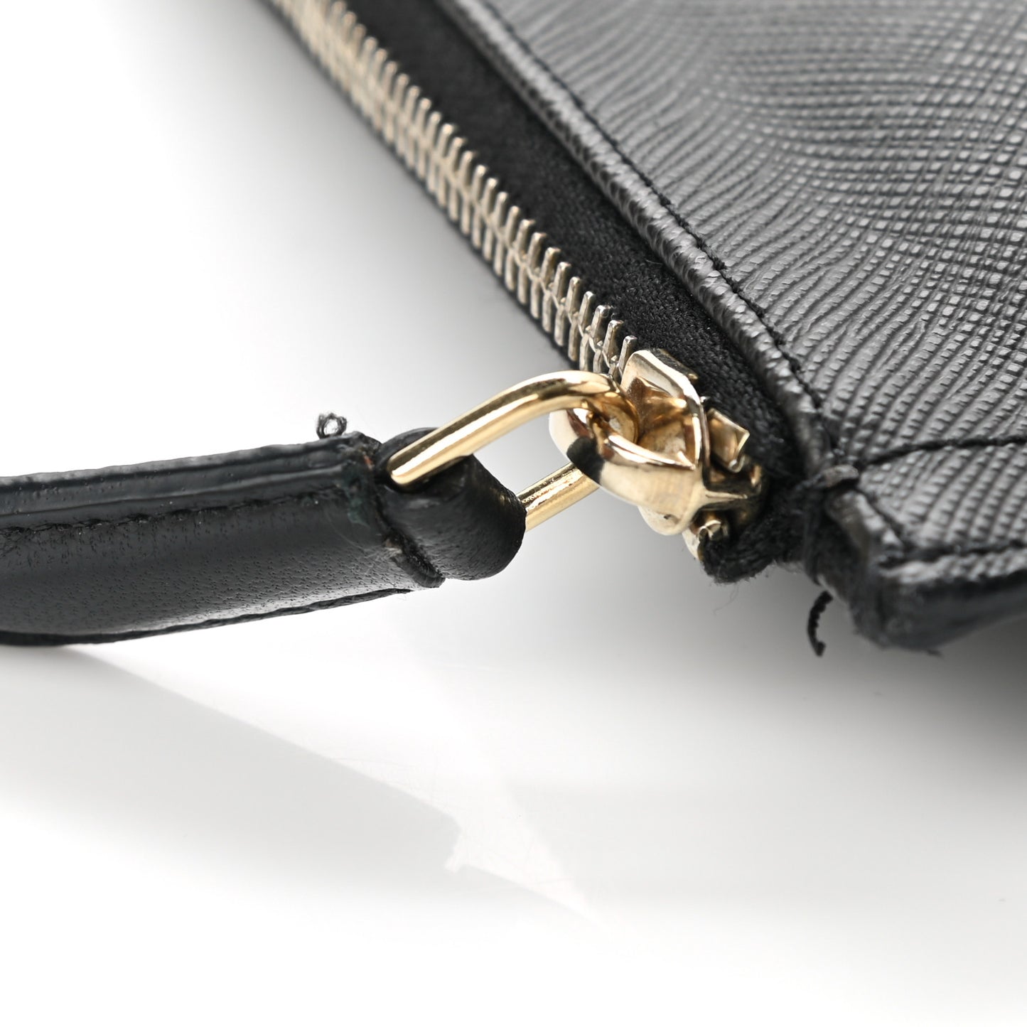 Texutured Coated Canvas Rottweiler Print Medium Cosmetic Pouch Black