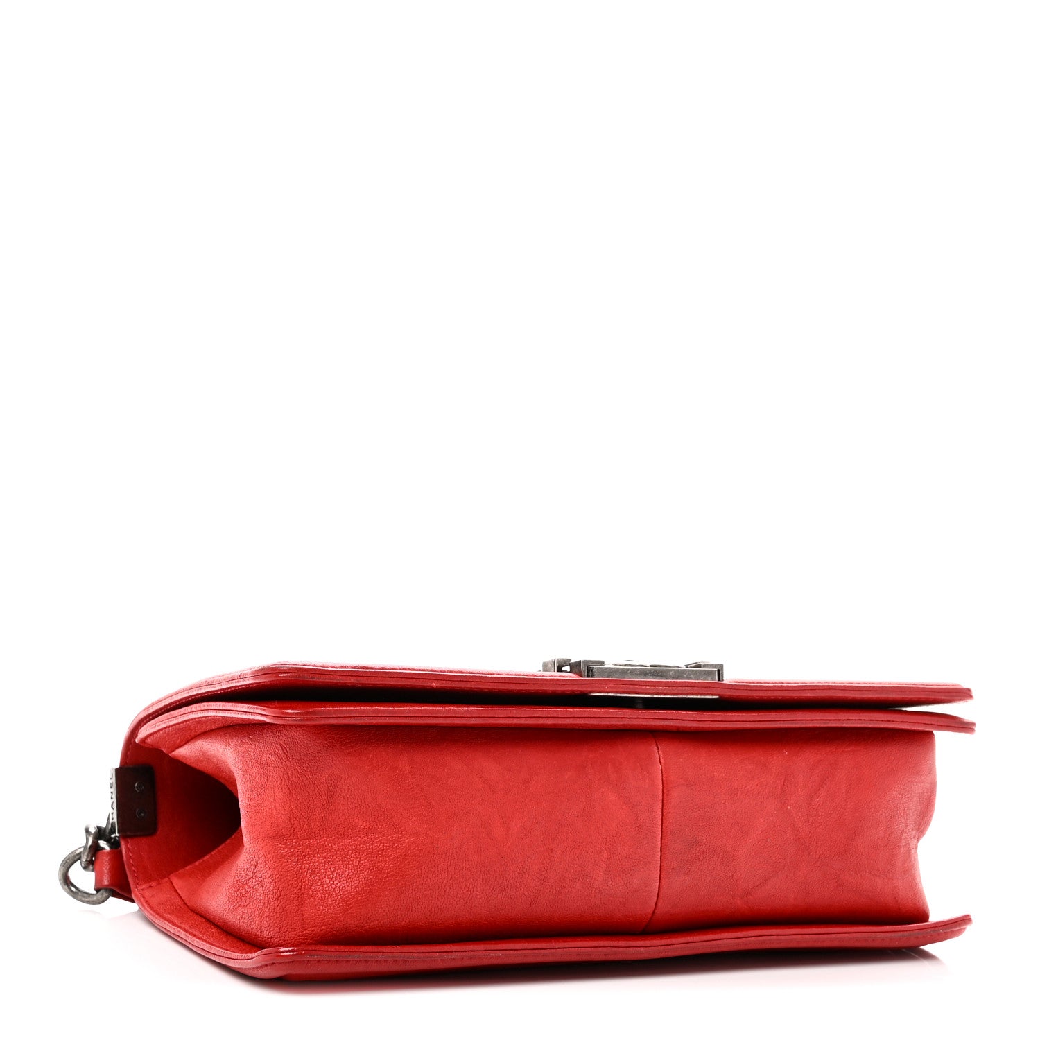 Chanel Crumpled Lambskin Small Studded Boy Flap Red 4 of 10