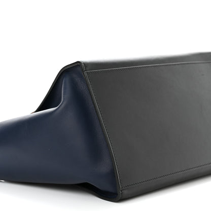 Celine Calfskin Suede Medium Tri-Color Trapeze Grey 9 of 18