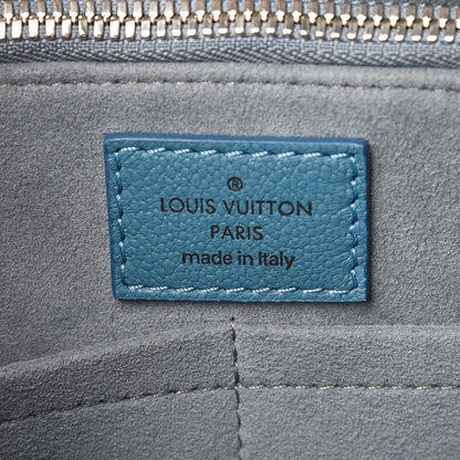 Louis Vuitton Cuir Plume Python Very Tote Blue Glacier 6 of 6