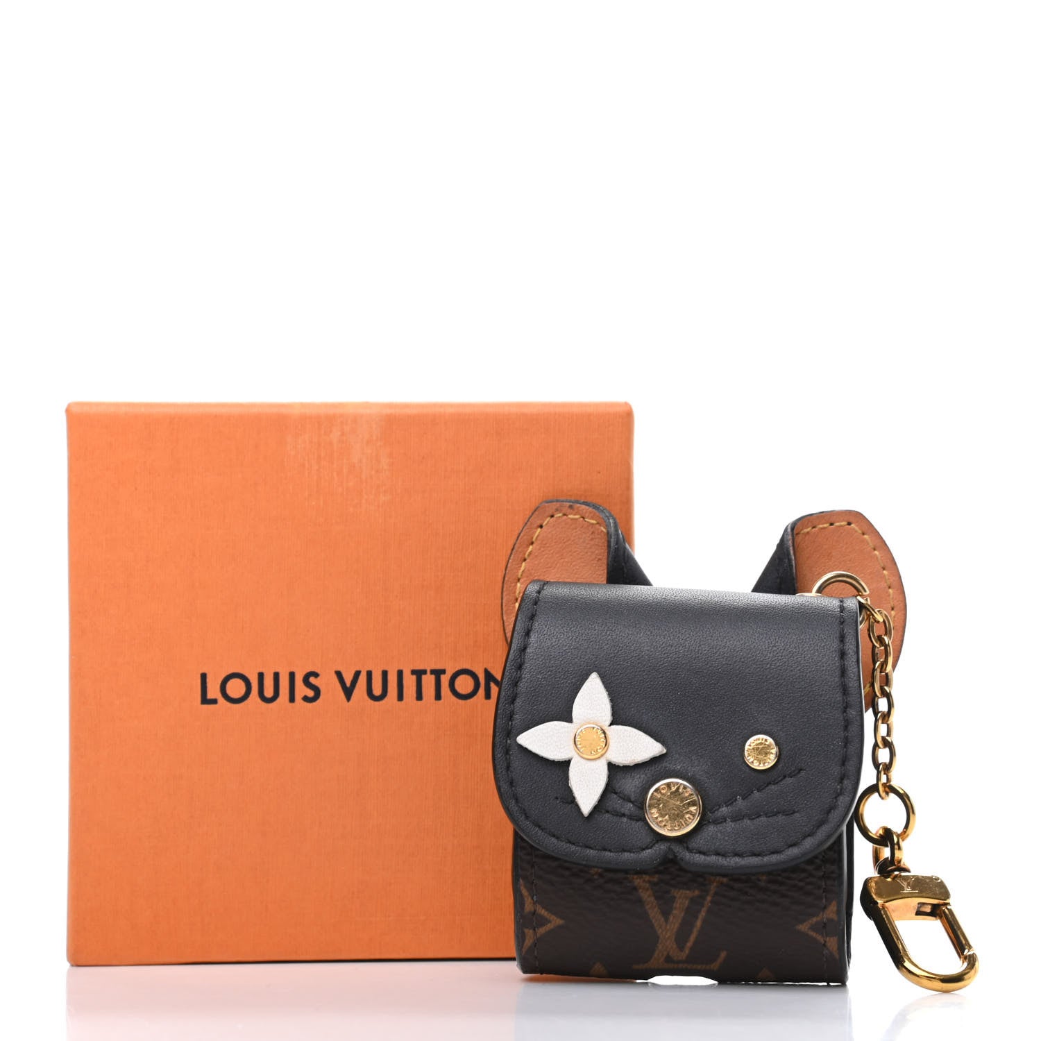 Louis Vuitton Monogram Cat Earphones Case Black 6 of 6