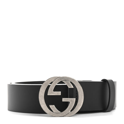 Gucci Moon Calfskin Nickel Interlocking G 90 36 Black 1 of 5