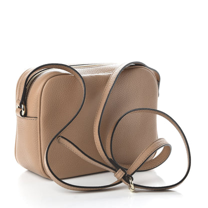 Gucci Pebbled Calfskin Small Soho Disco Bag Rose Beige 3 of 10