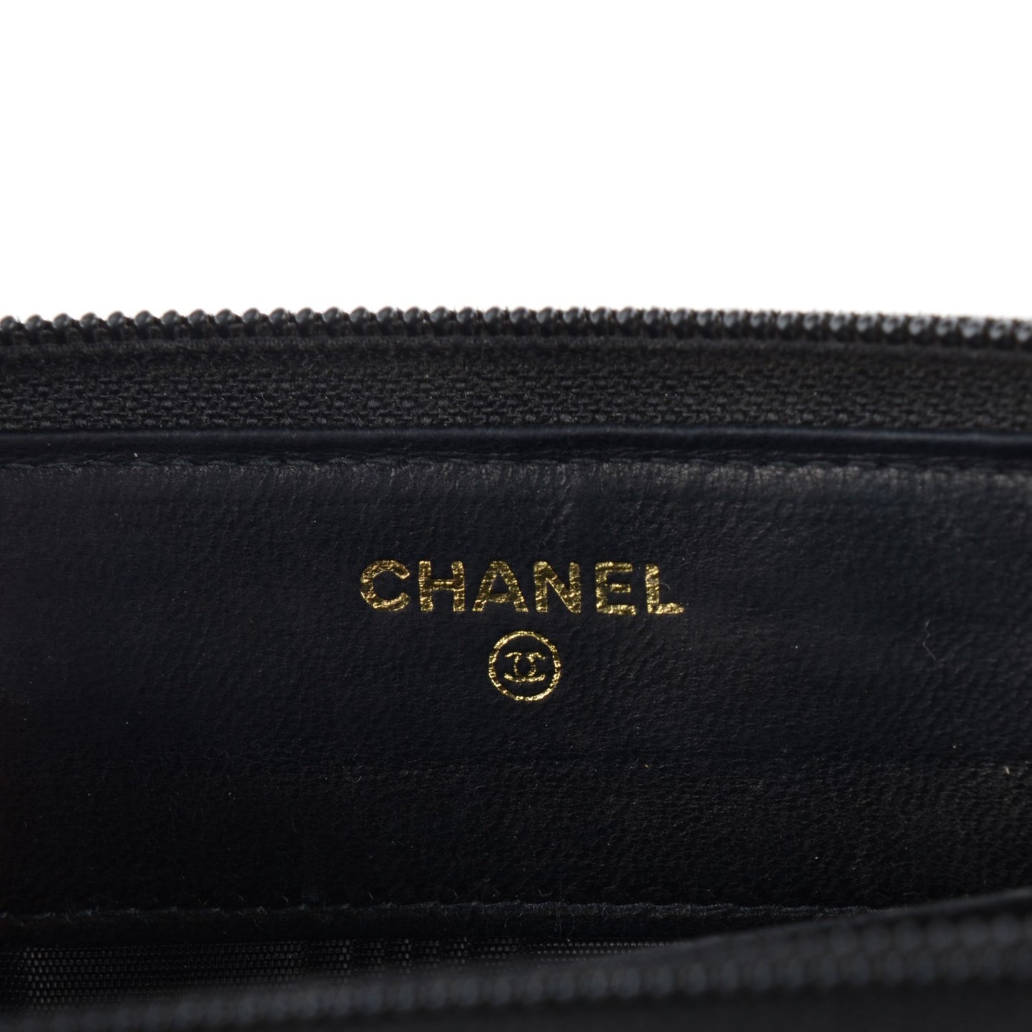 Caviar Large Timeless CC Zip Around Wallet Black