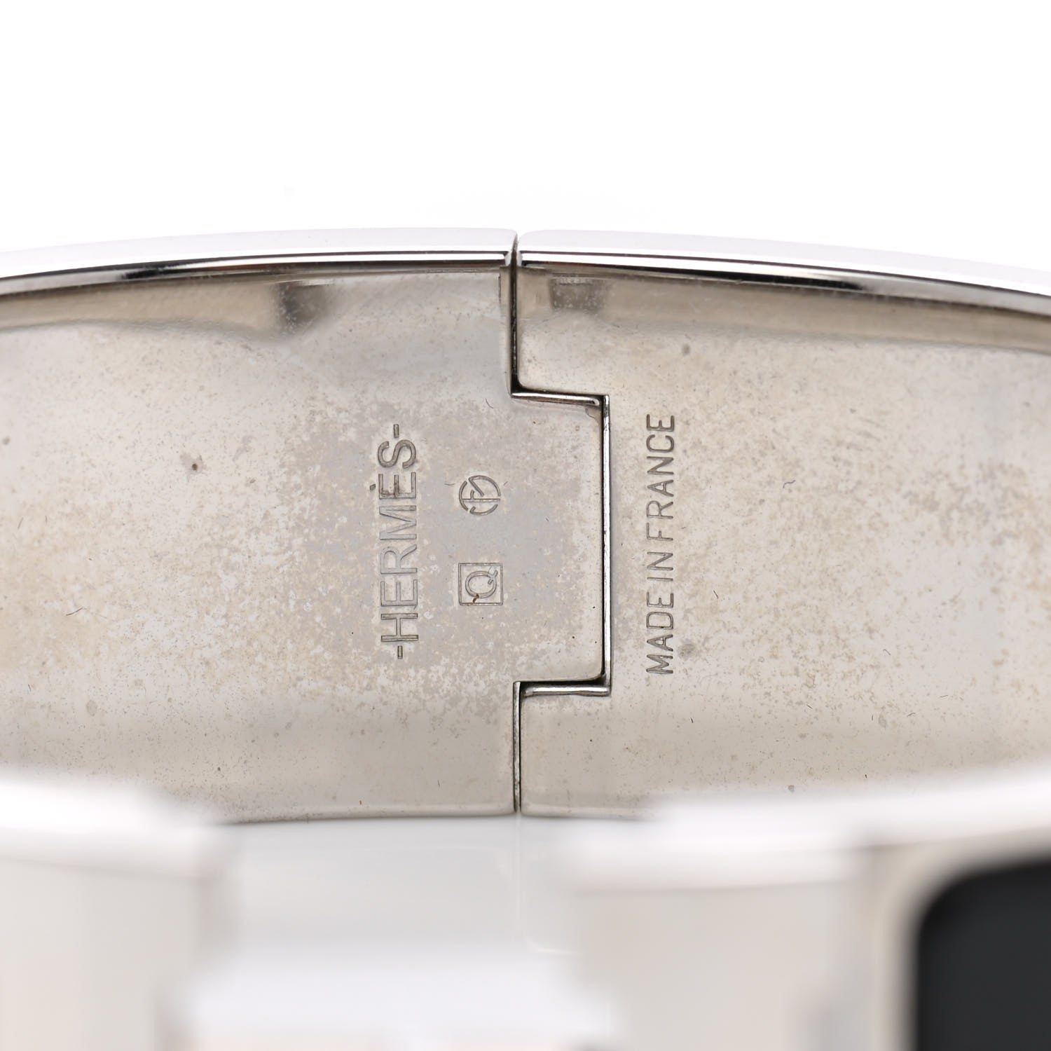 Hermes Enamel Wide Clic Clac H Bracelet GM Black 4 of 8