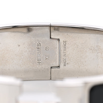 Hermes Enamel Wide Clic Clac H Bracelet GM Black 4 of 8