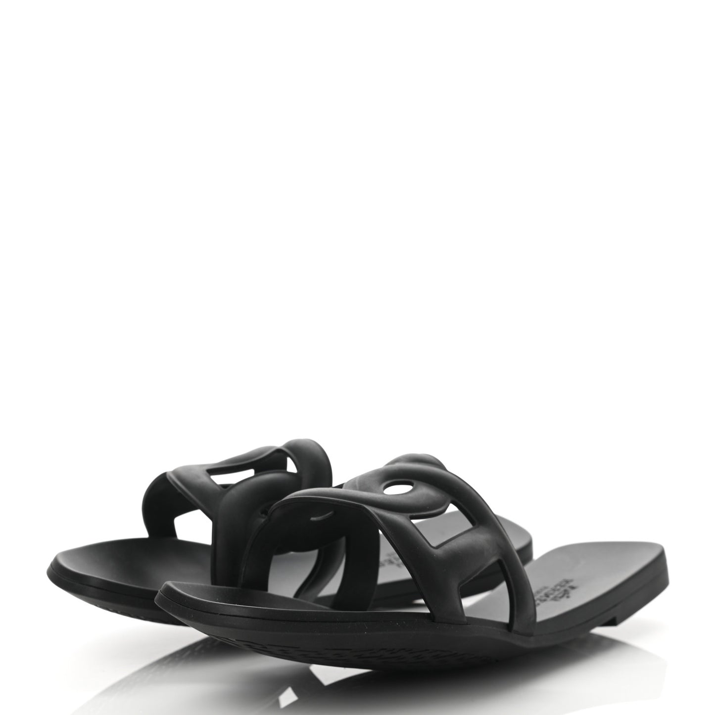 Rubber Aloha Sandals 36 Black