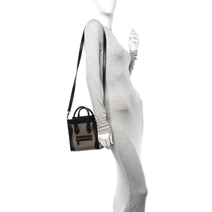 Celine Smooth Drummed Calfskin Nano Tri-Color Luggage Khaki 2 of 13
