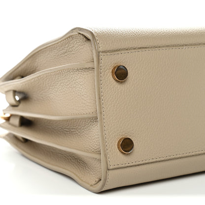 Saint Laurent Grained Calfskin Baby Supple Sac De Jour Sea Salt 9 of 12