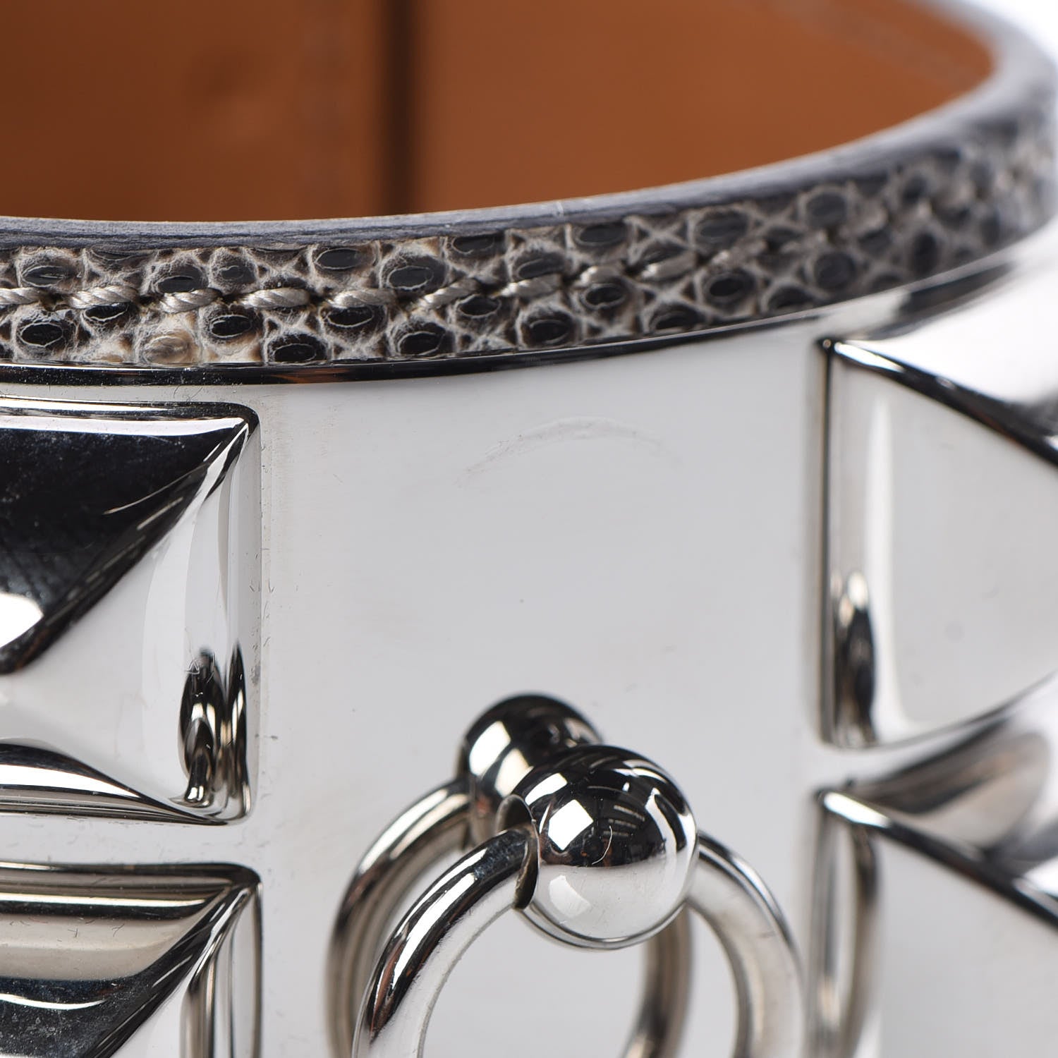 Hermes Lizard Collier De Chien CDC Bracelet S Ombre 8 of 9