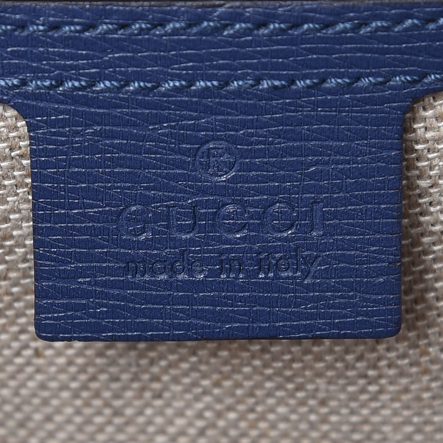 Calfskin Bamboo Bullet Top Handle Bag Uniform Blue