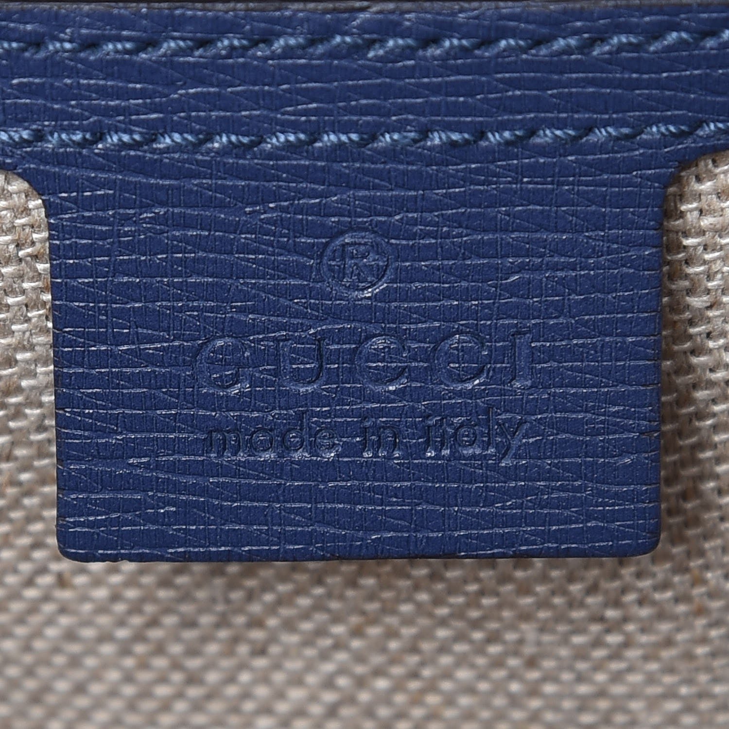 Gucci Calfskin Bamboo Bullet Top Handle Bag Uniform Blue 6 of 7